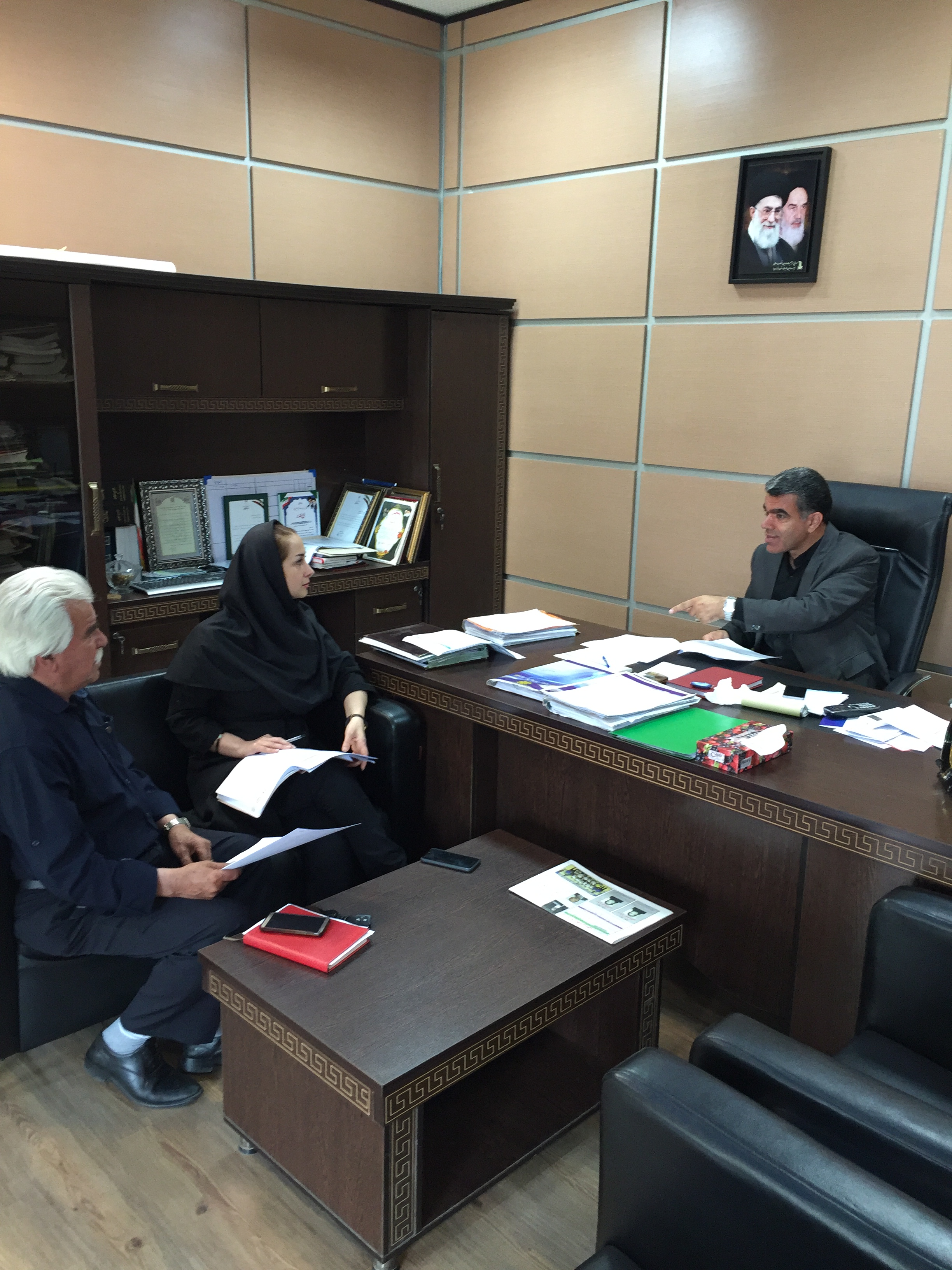 ديدار سرپرست نظام مهندسي نوشهر با شهردار و رئيس شوراي شهر 

