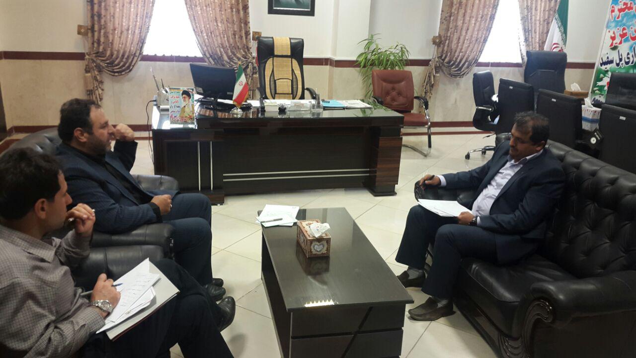 جلسه مشترک سرپرست نظام مهندسی سوادکوه با شهردار شهر پل سفید