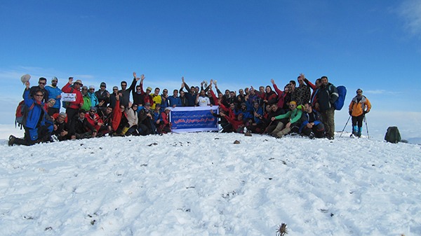 صعود مهندسین کوهنورد عضو سازمان به قله گردکوه